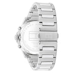 Tommy Hilfiger Henry 1710684 44mm Men's Multi-Function Watch – Blue Skeleton & Silver Stainless Steel Bracelet