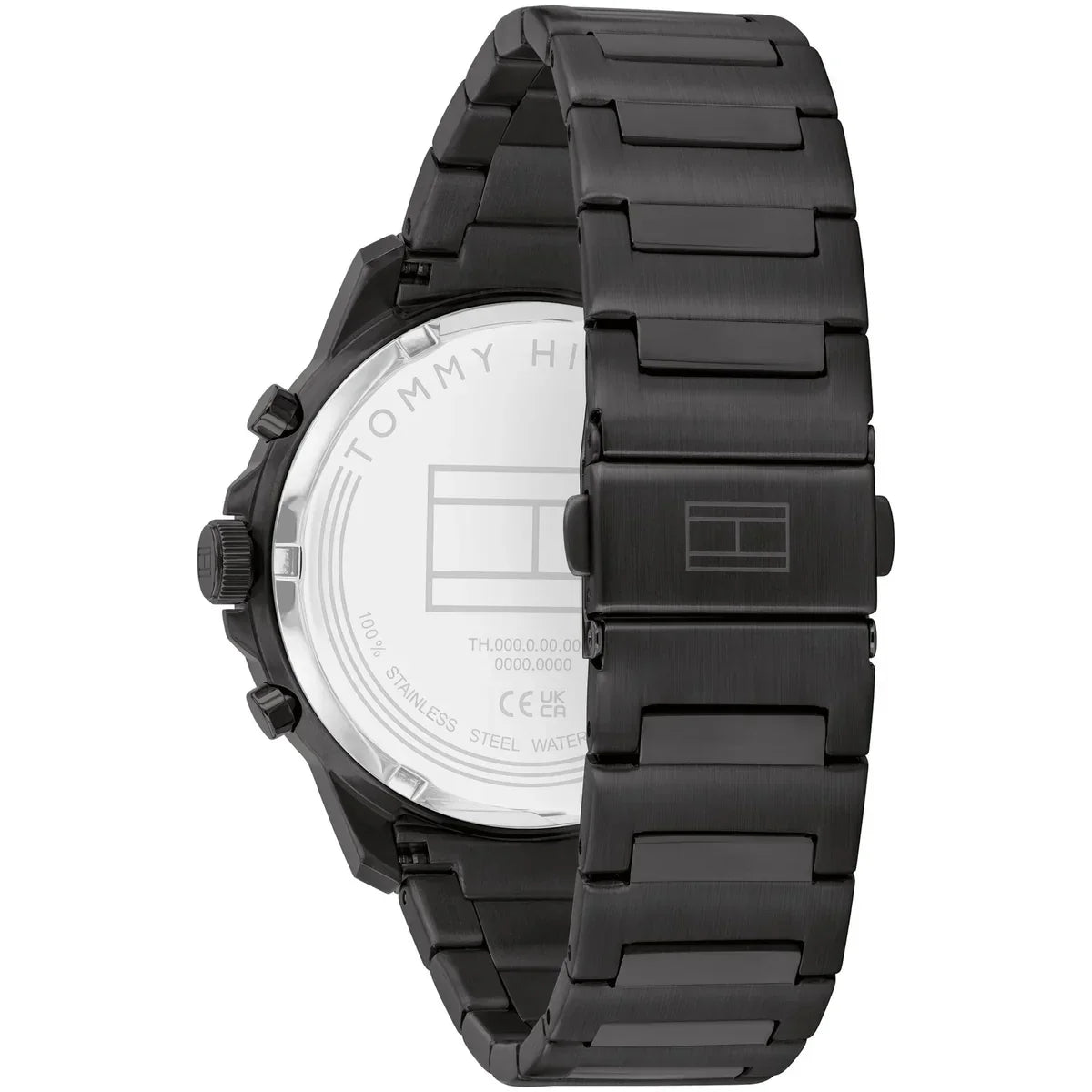 Tommy Hilfiger Henry 1710685 44mm Men's Multi-Function Watch – Black Skeleton & Black Stainless Steel Bracelet