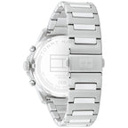 Tommy Hilfiger Henry 1710686 44mm Men's Multi-Function Watch – Green Skeleton & Silver Stainless Steel Bracelet