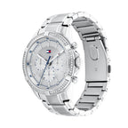 Tommy Hilfiger Kenzie 1782557 38mm Women's Multi-Function Watch – Silver Sunray & Silver Stainless Steel Bracelet