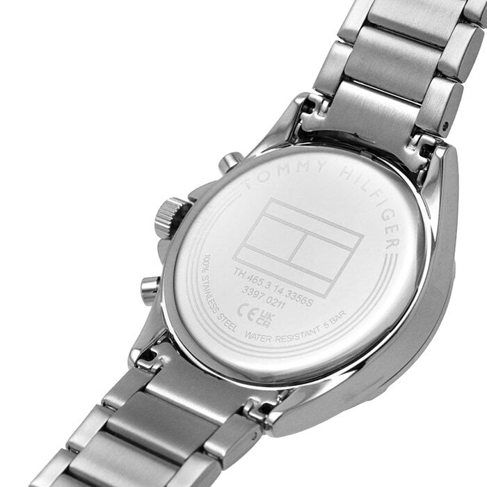 Tommy Hilfiger Kenzie 1782557 38mm Women's Multi-Function Watch – Silver Sunray & Silver Stainless Steel Bracelet