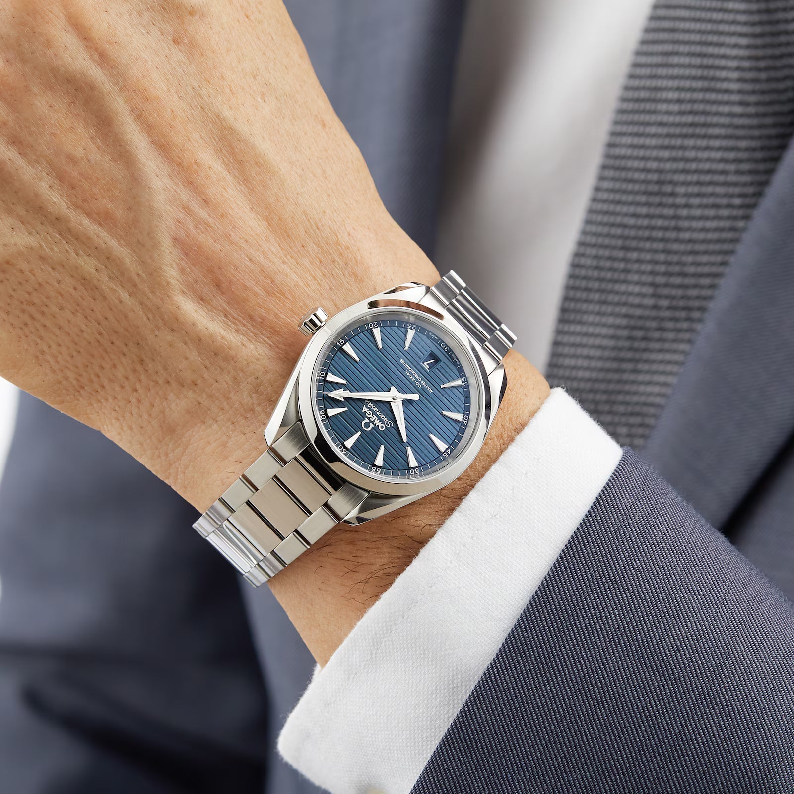 Omega Seamaster Aqua Terra 150M 41mm Master Quality Watch – Dark Blue Dial & Stainless Steel Bracelet
