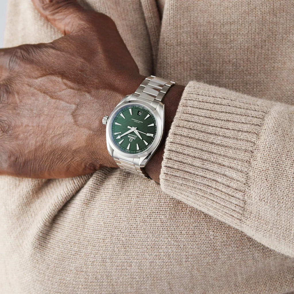 Omega Seamaster Aqua Terra 150M Master Quality Watch – Green Dial & Stainless Steel Bracelet