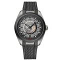 Omega Seamaster Aqua Terra Worldtimer 43mm Master Quality Watch – Black Dial & Black Rubber Strap