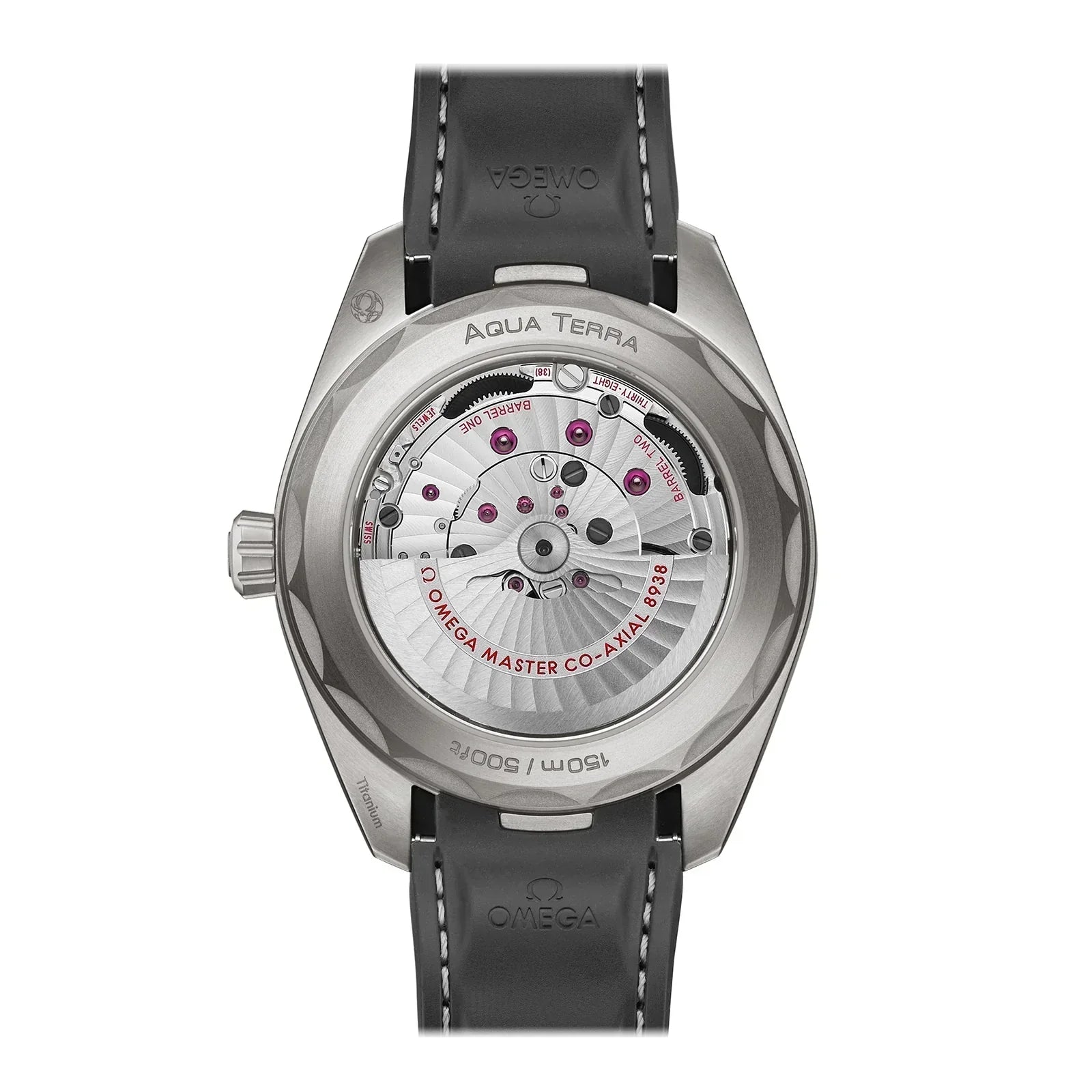 Omega Seamaster Aqua Terra Worldtimer 43mm Master Quality Watch – Black Dial & Black Rubber Strap