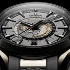 Omega Seamaster Aqua Terra Worldtimer 43mm Master Quality Watch – Black Dial & Black Rubber Strap