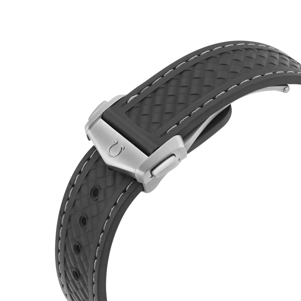 Omega Seamaster Aqua Terra Worldtimer 43mm Master Quality Watch – Black Dial & Black Rubber Strap