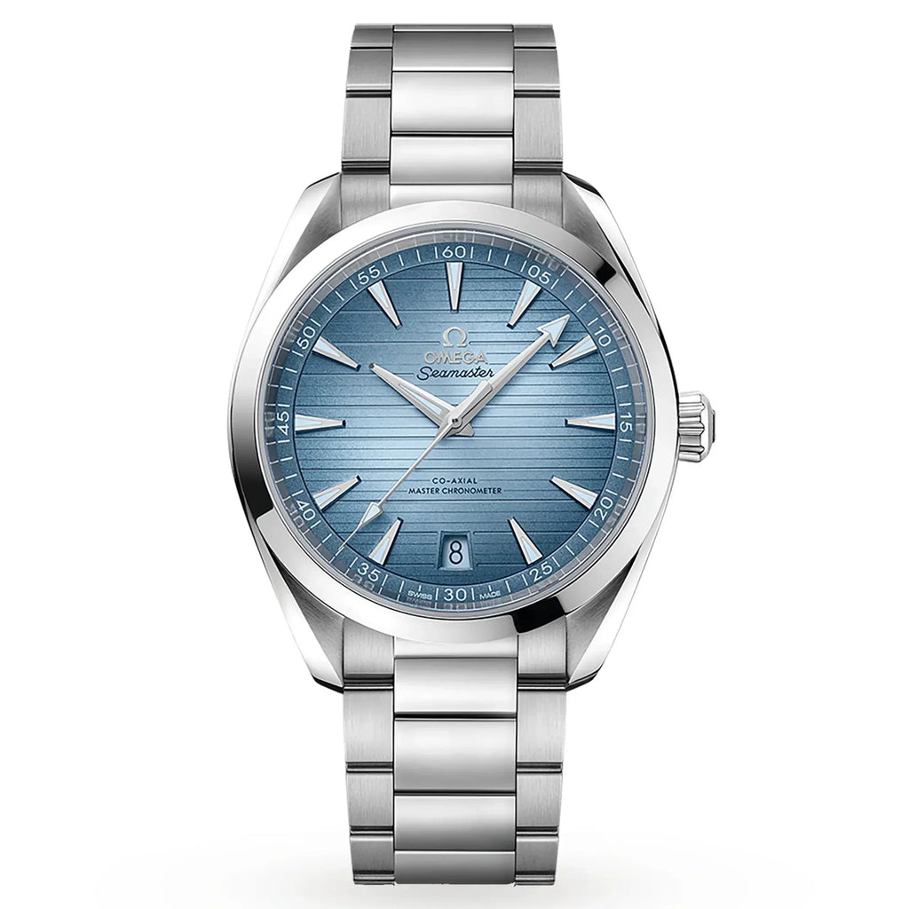 Omega Seamaster Aqua Terra 150M Master Quality Watch – Summer Blue Dial & Stainless Steel Bracelet