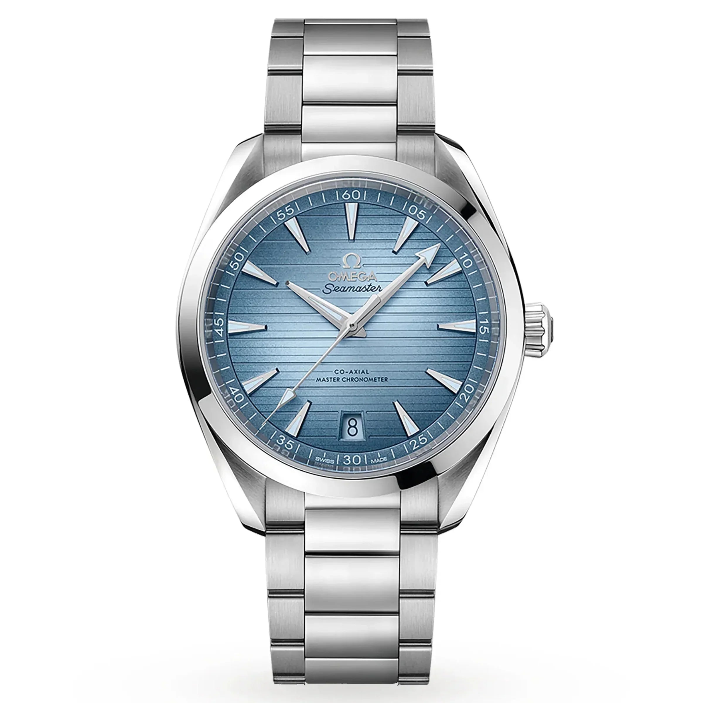 Omega Seamaster Aqua Terra 150M Master Quality Watch – Summer Blue Dial & Stainless Steel Bracelet