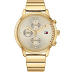 Tommy Hilfiger Blake 1781905 38mm Women's Multi-Function Watch – Gold Sunray & Gold Stainless Steel Bracelet