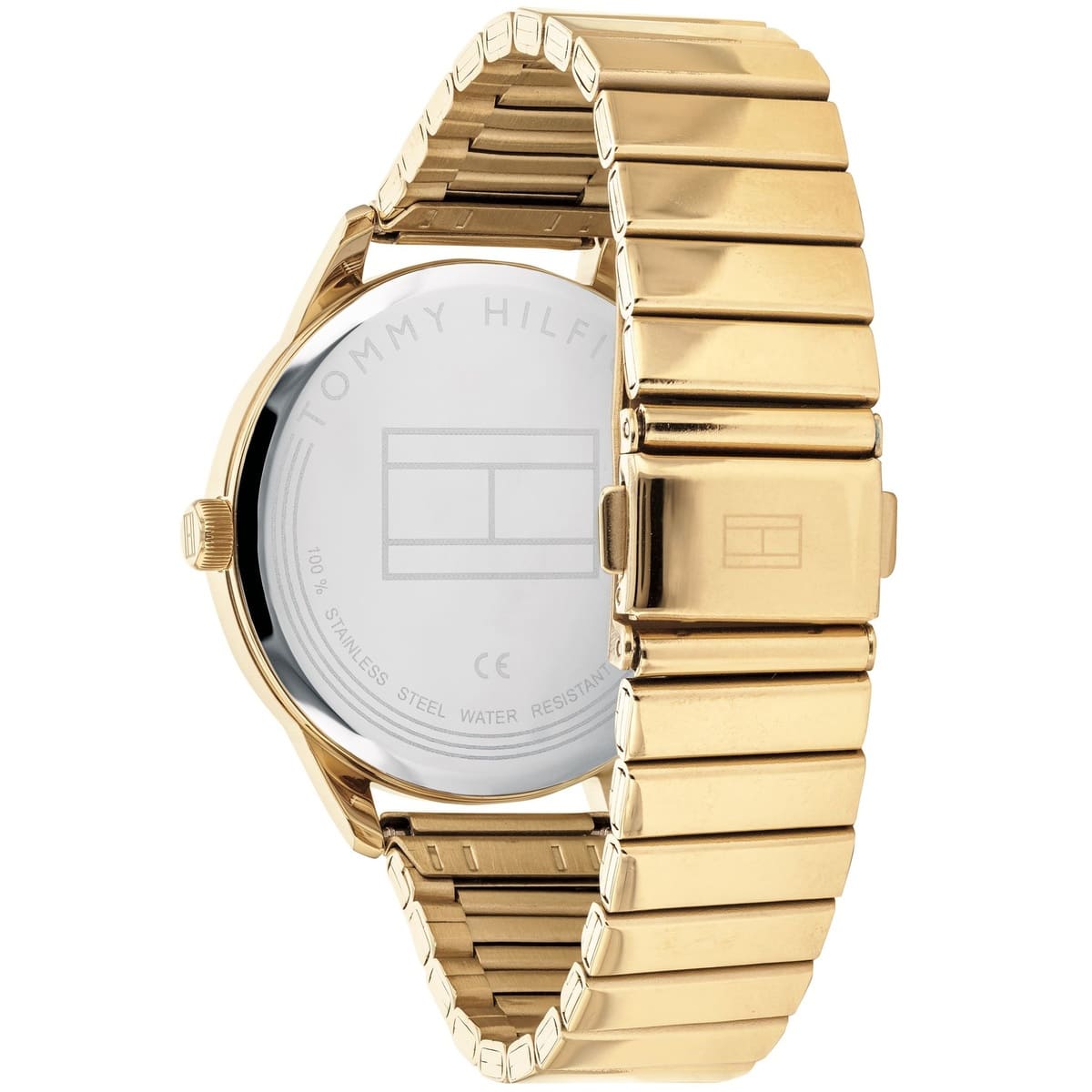 Tommy Hilfiger Brooke 1782019 38mm Women's Multi-Function Watch – Black Sunray & Gold Stainless Steel Bracelet