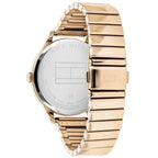 Tommy Hilfiger Brooke 1782021 38mm Women's Multi-Function Watch – Silver Sunray & Rose Gold Stainless Steel Bracelet