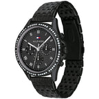 Tommy Hilfiger Ari 1782144 38mm Women's Multi-Function Watch – Black & Black Stainless Steel Bracelet