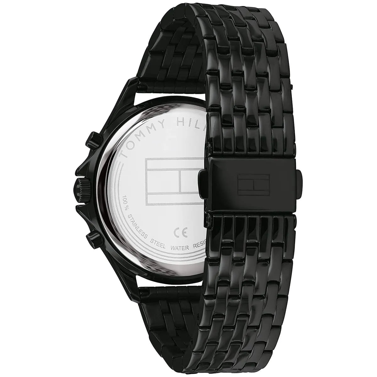Tommy Hilfiger Ari 1782144 38mm Women's Multi-Function Watch – Black & Black Stainless Steel Bracelet