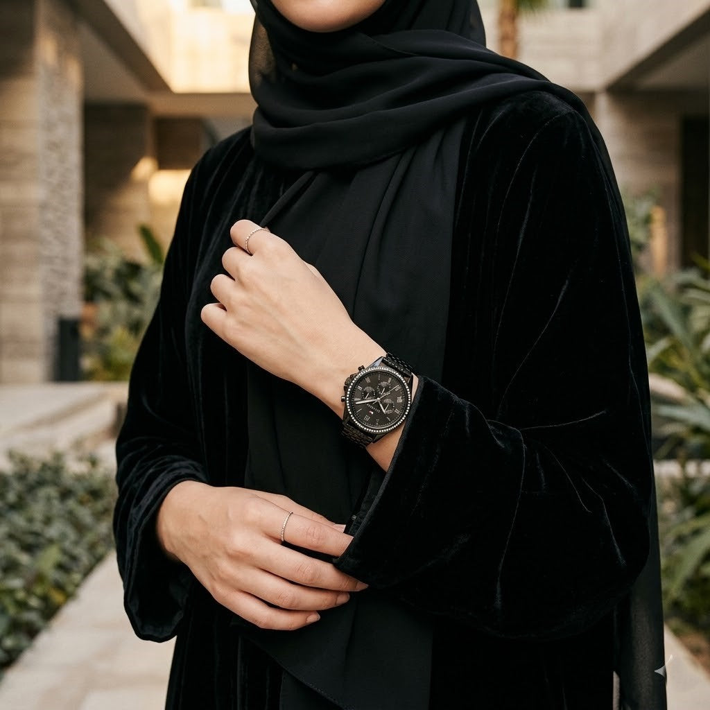 Tommy Hilfiger Ari 1782144 38mm Women's Multi-Function Watch – Black & Black Stainless Steel Bracelet