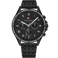Tommy Hilfiger Ari 1782144 38mm Women's Multi-Function Watch – Black & Black Stainless Steel Bracelet