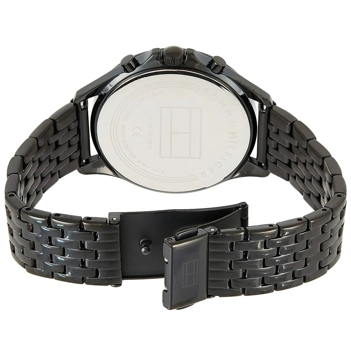 Tommy Hilfiger Ari 1782144 38mm Women's Multi-Function Watch – Black & Black Stainless Steel Bracelet