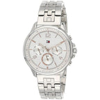 Tommy Hilfiger Harper 1782222 38mm Women's Multi-Function Watch – White & Silver Stainless Steel Bracelet