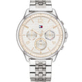 Tommy Hilfiger Harper 1782222 38mm Women's Multi-Function Watch – White & Silver Stainless Steel Bracelet