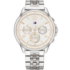 Tommy Hilfiger Harper 1782222 38mm Women's Multi-Function Watch – White & Silver Stainless Steel Bracelet