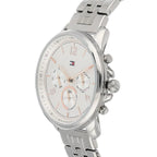 Tommy Hilfiger Harper 1782222 38mm Women's Multi-Function Watch – White & Silver Stainless Steel Bracelet