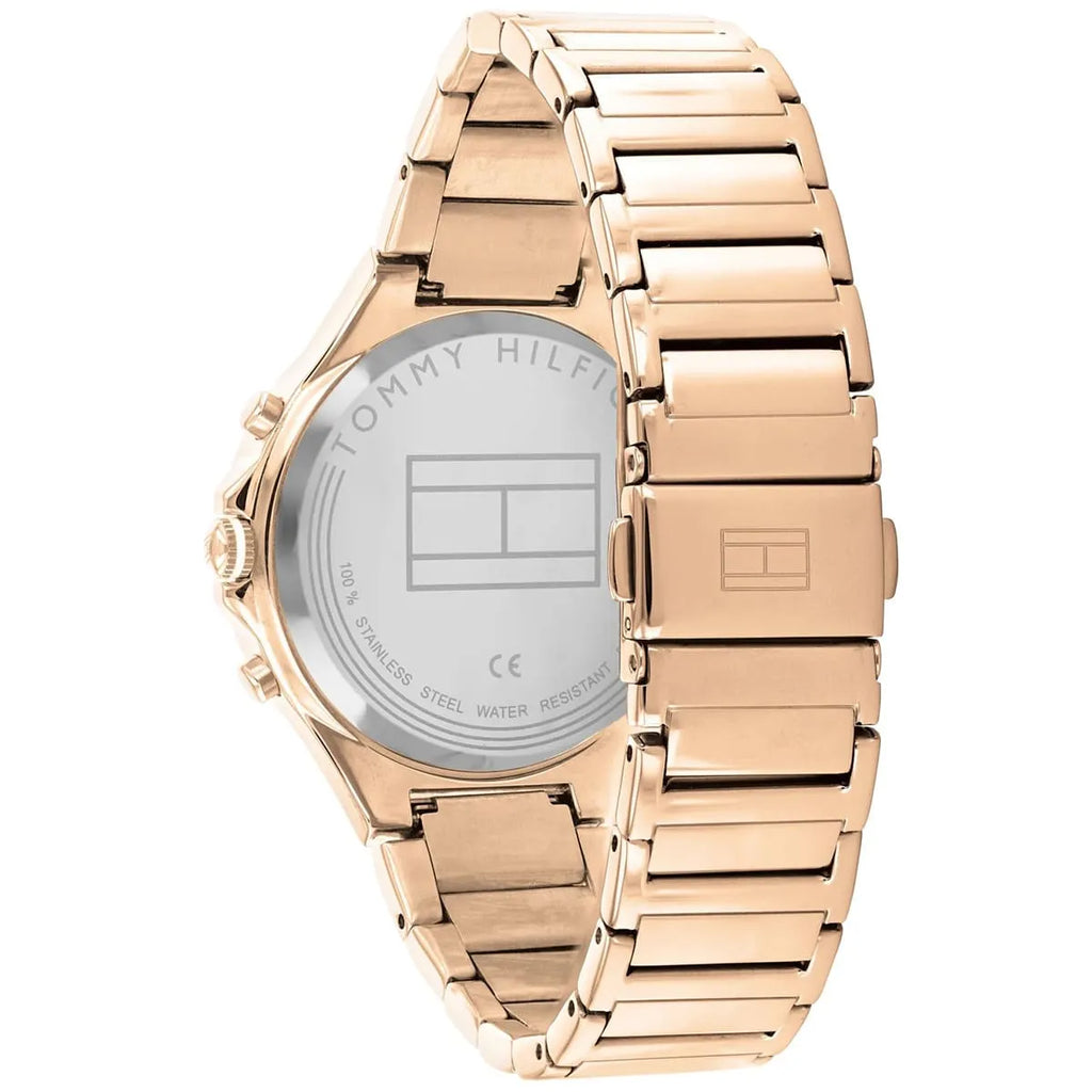 Tommy Hilfiger Eve 1782277 38mm Women's Multi-Function Watch – Grey Sunray & Gold Stainless Steel Bracelet