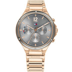 Tommy Hilfiger Eve 1782277 38mm Women's Multi-Function Watch – Grey Sunray & Gold Stainless Steel Bracelet