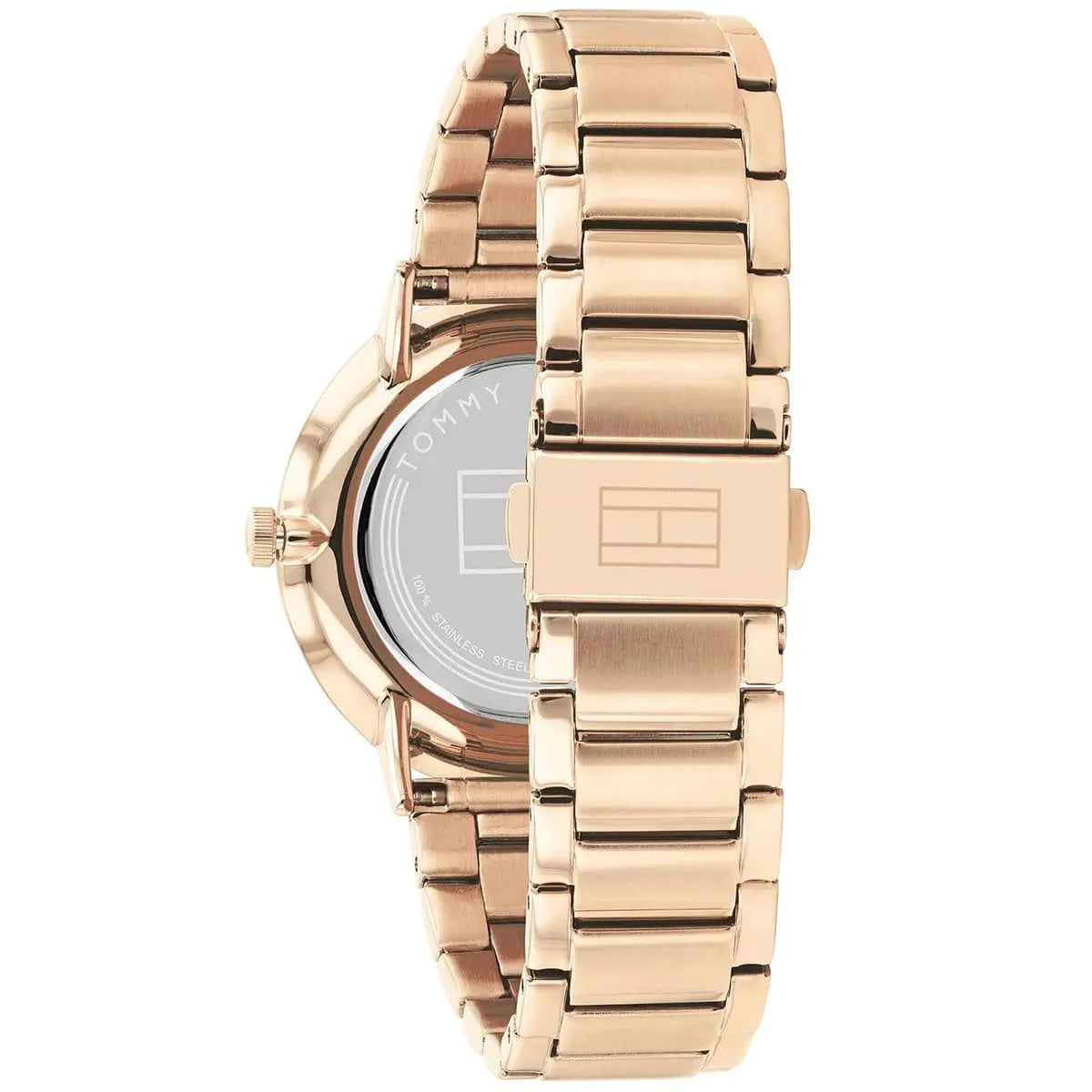 Tommy Hilfiger Jenna 1782296 40mm Women's Multi-Function Watch – Rose Gold Sunray & Rose Gold Stainless Steel Bracelet