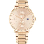 Tommy Hilfiger Jenna 1782296 40mm Women's Multi-Function Watch – Rose Gold Sunray & Rose Gold Stainless Steel Bracelet