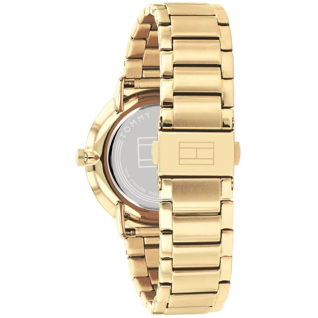 Tommy Hilfiger Jenna 1782297 40mm Women's Multi-Function Watch – Gold Sunray & Gold Stainless Steel Bracelet
