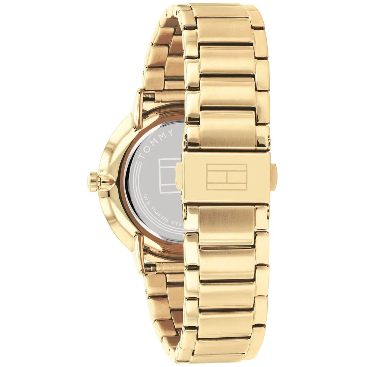 Tommy Hilfiger Jenna 1782297 40mm Women's Multi-Function Watch – Gold Sunray & Gold Stainless Steel Bracelet