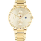 Tommy Hilfiger Jenna 1782297 40mm Women's Multi-Function Watch – Gold Sunray & Gold Stainless Steel Bracelet