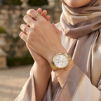 Tommy Hilfiger Ivy 1782344 38mm Women's Multi-Function Watch – Silver Sunray & Gold Stainless Steel Bracelet