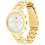 Tommy Hilfiger Ivy 1782344 38mm Women's Multi-Function Watch – Silver Sunray & Gold Stainless Steel Bracelet