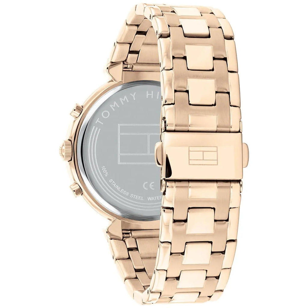 Tommy Hilfiger Ivy 1782345 38mm Women's Multi-Function Watch – Pink Sunray & Rose Gold Stainless Steel Bracelet