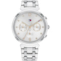 Tommy Hilfiger Ivy 1782346 38mm Women's Multi-Function Watch – Grey Sunray & Silver Stainless Steel Bracelet