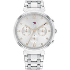 Tommy Hilfiger Ivy 1782346 38mm Women's Multi-Function Watch – Grey Sunray & Silver Stainless Steel Bracelet