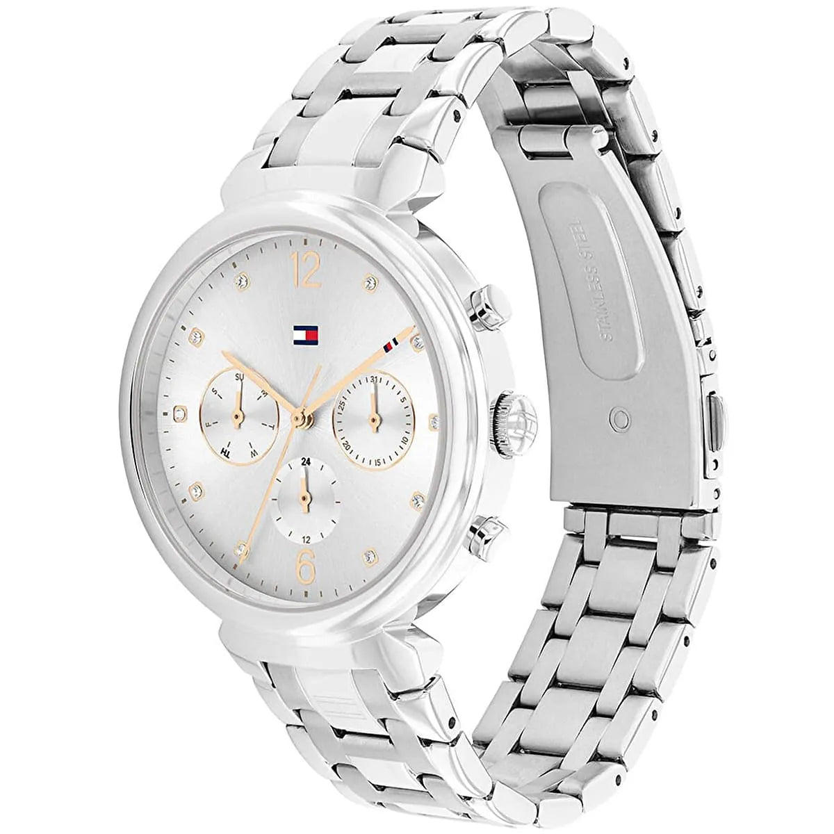 Tommy Hilfiger Ivy 1782346 38mm Women's Multi-Function Watch – Grey Sunray & Silver Stainless Steel Bracelet