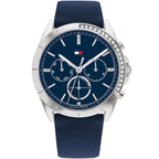 Tommy Hilfiger Kennedy 1782389 38mm Women's Multi-Function Watch – Navy Blue & Navy Blue Rubber Strap