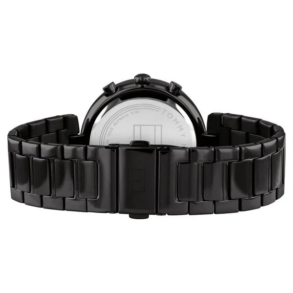 Tommy Hilfiger Lars 1782390 38mm Women's Multi-Function Watch – Black & Black Stainless Steel Bracelet