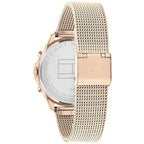 Tommy Hilfiger Quinn 1782486 38mm Women's Multi-Function Watch – Rose Gold Sunray & Rose Gold Stainless Steel Mesh Bracelet