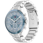 Tommy Hilfiger Kenzie 1782554 38mm Women's Multi-Function Watch – Light Blue Sunray & Silver Stainless Steel Bracelet