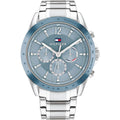 Tommy Hilfiger Kenzie 1782554 38mm Women's Multi-Function Watch – Light Blue Sunray & Silver Stainless Steel Bracelet
