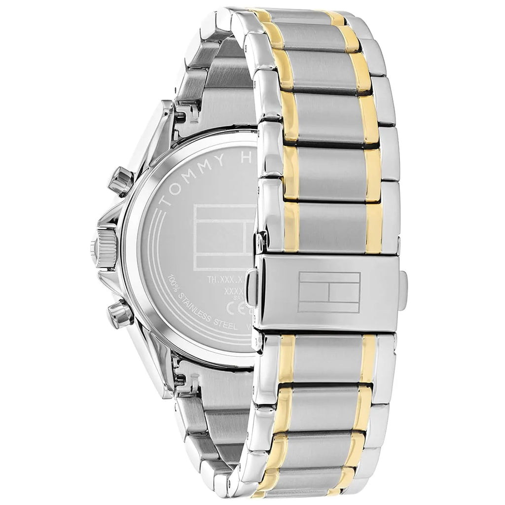 Tommy Hilfiger Kenzie 1782555 38mm Women's Multi-Function Watch – Silver Sunray & Two-Tone Stainless Steel Bracelet