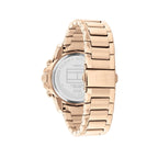Tommy Hilfiger Brooklyn 1782572 40mm Women's Multi-Function Watch – Silver Sunray & Rose Gold Stainless Steel Bracelet