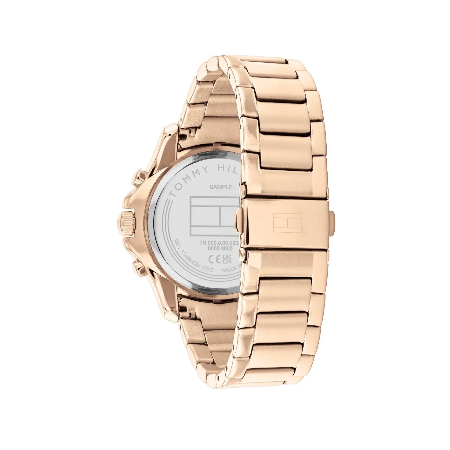 Tommy Hilfiger Brooklyn 1782572 40mm Women's Multi-Function Watch – Silver Sunray & Rose Gold Stainless Steel Bracelet