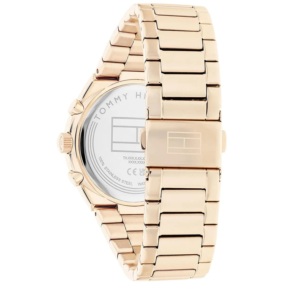 Tommy Hilfiger Carrie 1782577 38mm Women's Multi-Function Watch – Rose Gold Sunray & Rose Gold Stainless Steel Bracelet