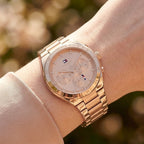 Tommy Hilfiger Carrie 1782577 38mm Women's Multi-Function Watch – Rose Gold Sunray & Rose Gold Stainless Steel Bracelet