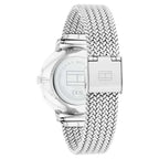 Tommy Hilfiger Slim 1782604 34mm Women's Quartz Watch – Silver Sunray & Silver Stainless Steel Mesh Bracelet