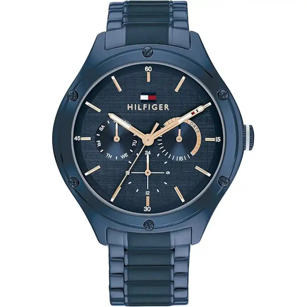 Tommy Hilfiger Lexi 1782656 38mm Women's Multi-Function Watch – Navy Blue & Navy Blue Stainless Steel Bracelet